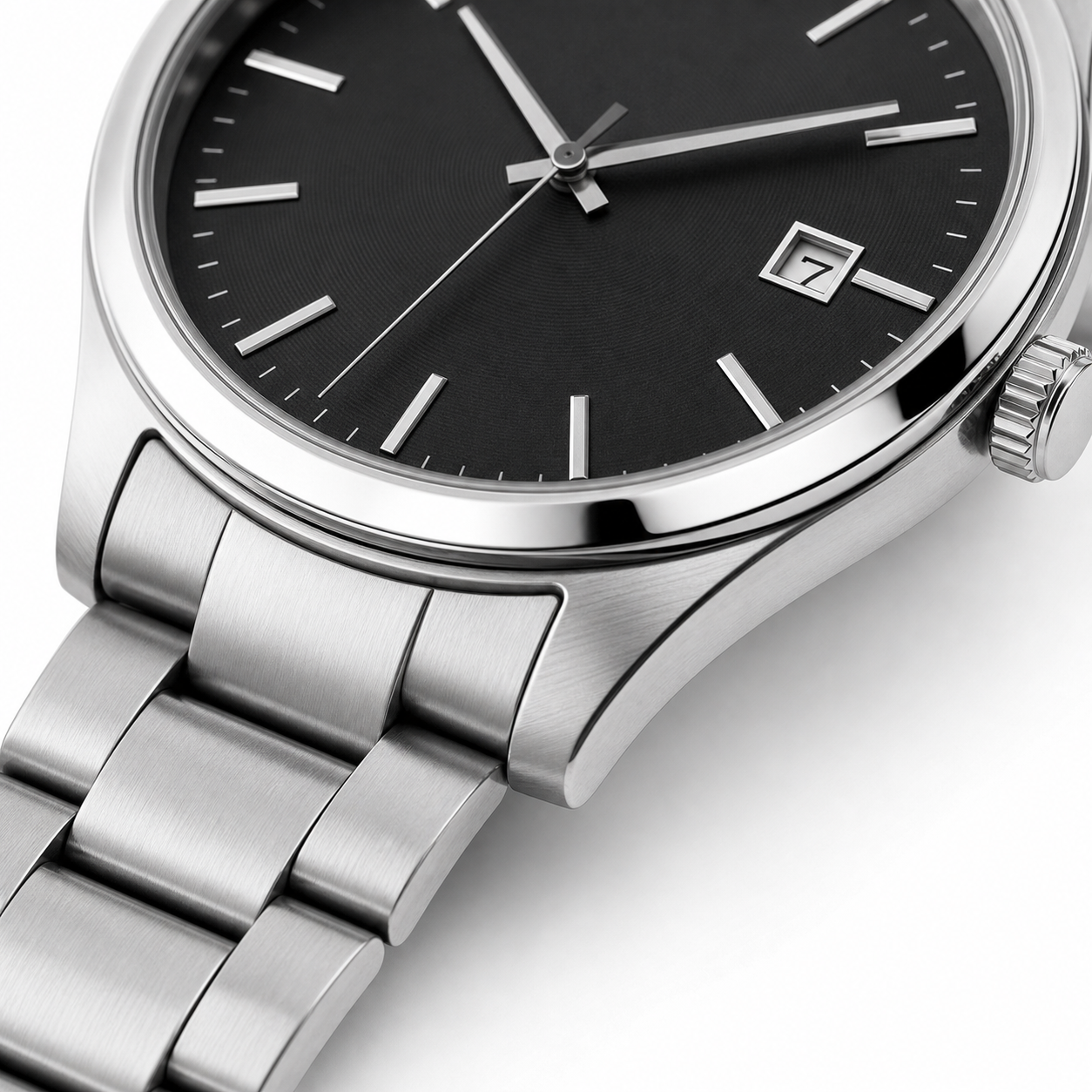 SteelMark Classic Black Dial Watch - Image 2