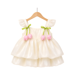 Tulip Summer Princess Dress - WHITE