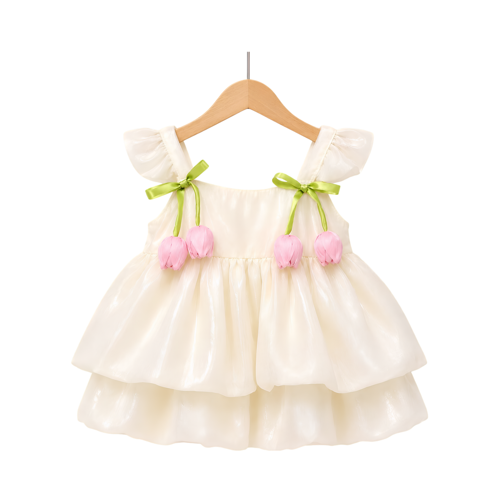 Tulip Summer Princess Dress - WHITE