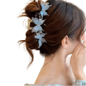 Ethereal Butterfly Hair Claw Clip Blue