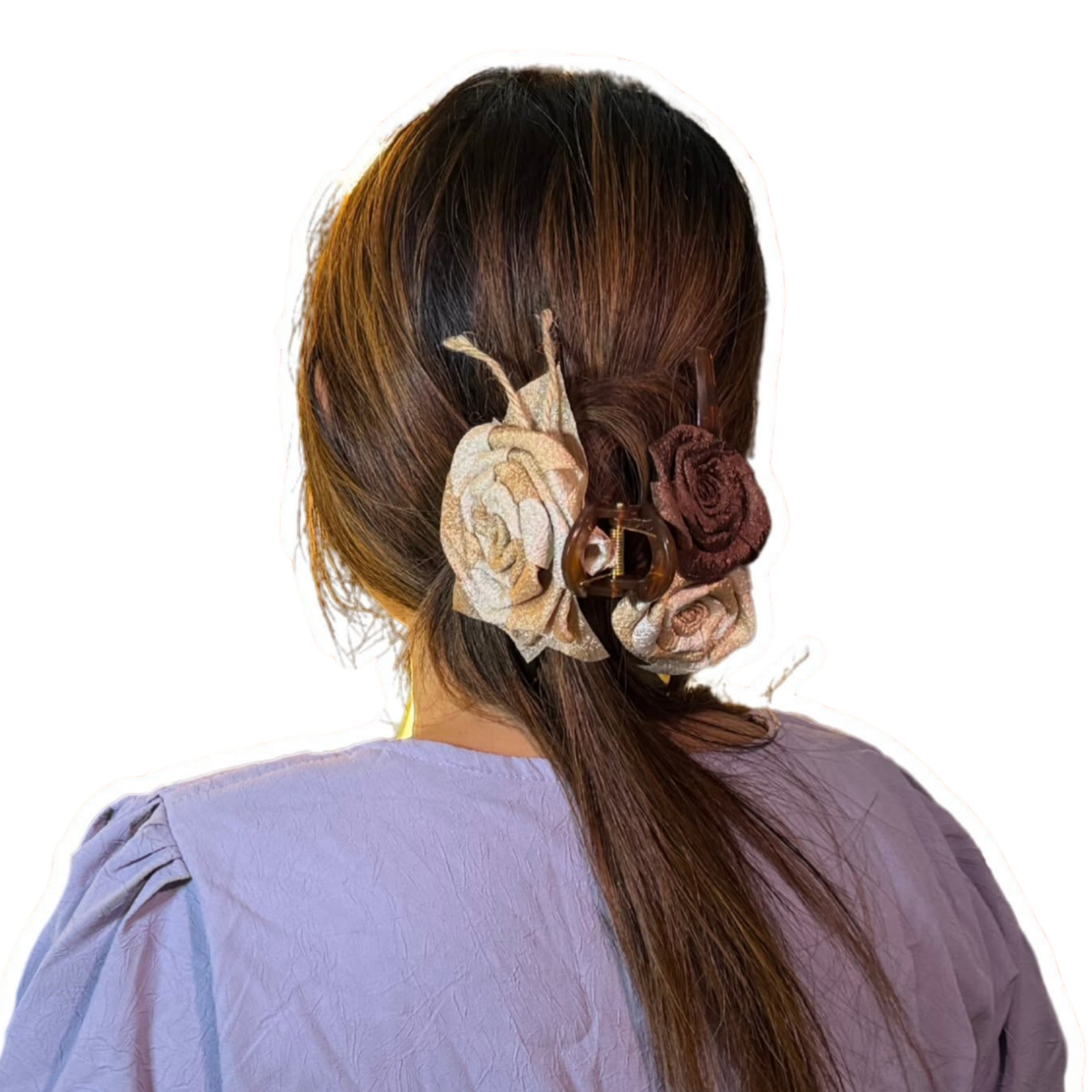 CSChome 3D Rose Flower Hair Claw