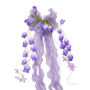 Fairy Bow Hair Clip (Purple )