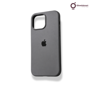 Silicone iPhone Case – Charcoal Grey 16 Pro Max Post Icon