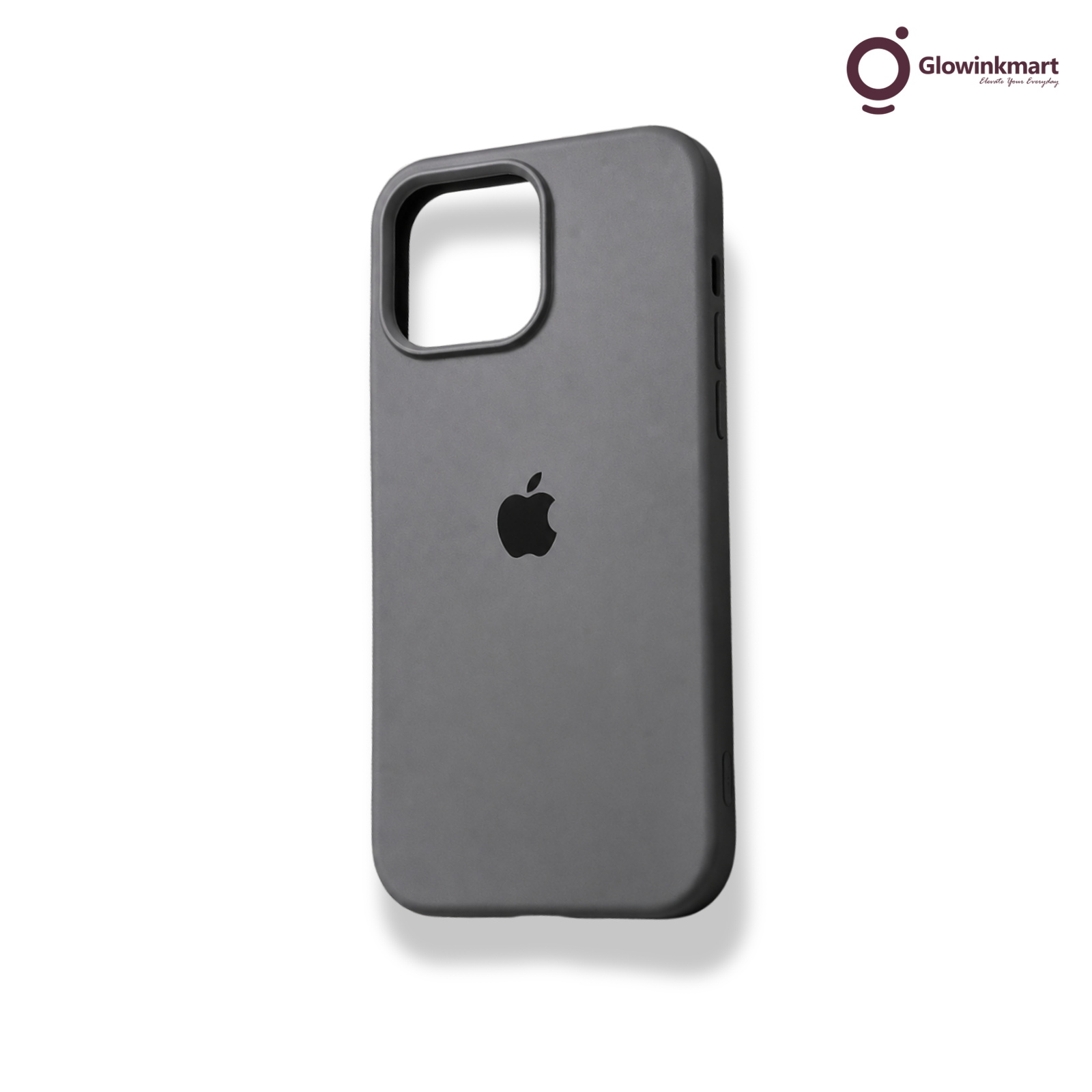 Silicone iPhone Case – Charcoal Grey 16 Pro Max Post Icon