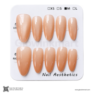 Sparkly Cat Eye Press-On Nails (Light Pink)