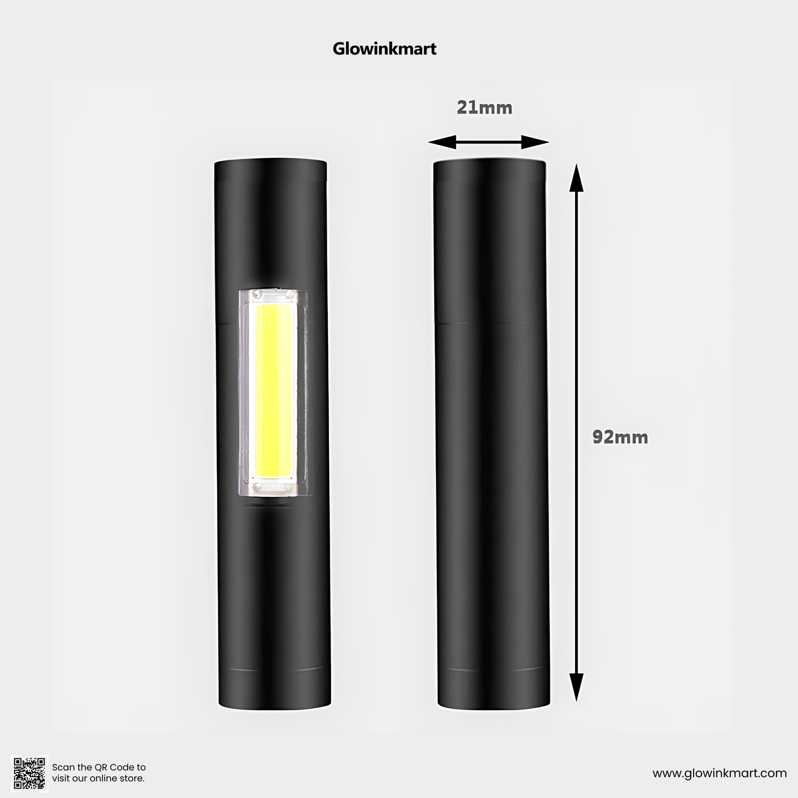 Geepas GP-007 Rechargeable LED Flashlight Torch Lamp with Charger